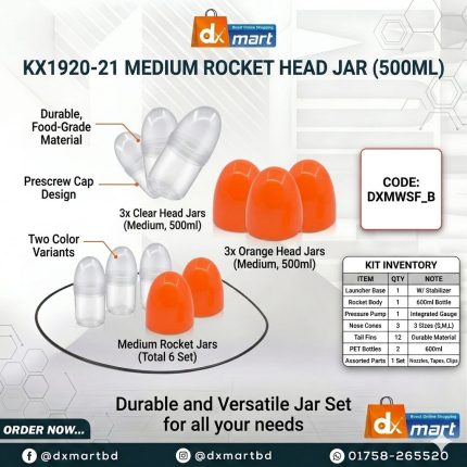 KX1920-21 MEDIUM ROCKET HEAD JAR (500ML)